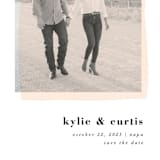 "rose-colored glasses" - Save the Dates in Rose by Sarah Curry - Detail