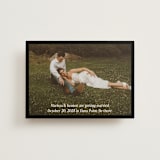"Black Border" - Save the Dates in Coal by Becky Nimoy - Front