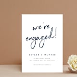 "Funky Names" - Save the Dates in Navy by Phrosné Barwood - Front