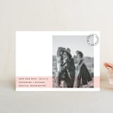 "Sealed with a Kiss" - Save the Dates in Blush by Hudson meet Rose - Front