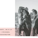 "Sealed with a Kiss" - Save the Dates in Blush by Hudson meet Rose - Detail