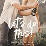 "Do This" - Save the Dates in Silk by Olivia Raufman - Detail