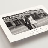 "Framed Minimalist" - Save the Dates in Silk by Kelly Schmidt - Detail