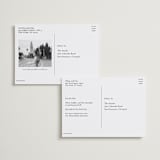 "classic timeless" - Save the Dates in Snow by Maja Cunningham - Back of Card Options