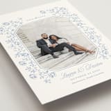 "Framed Florals" - Save the Dates in Sky by Robert and Stella - Detail