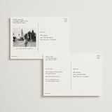 "Perfect Day" - Save the Dates in Aquamarine by Elisa Lara Campos - Back of Card Options