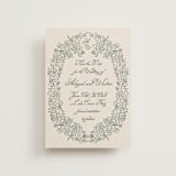 "Crest Florale" - Save the Dates in Moss by Tamara Hilje - Front