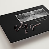 "Album Cover" - Save the Dates in Noir by Merian - Detail