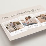 "Say Less" - Save the Dates in Almond by Stephanie Hawkes - Detail
