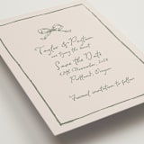 "ribbon bow drawing" - Save the Dates in Moss by Cass Loh - Detail