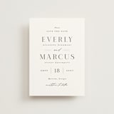 "Everly" - Save the Dates in Snow by Hooray Creative - Front