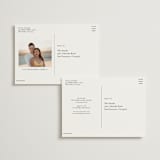 "Everly" - Save the Dates in Snow by Hooray Creative - Back of Card Options