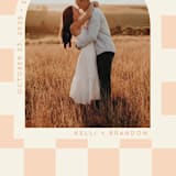 "RETRO ARCH" - Save the Dates in Blush by Baumbirdy - Detail