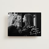 "Vintage Signed" - Save the Dates in White Dress by Kim Dietrich Elam - Front