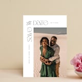 "Modern Chic" - Save the Dates in Ivory by Creo Study - Front