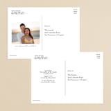 "Modern Chic" - Save the Dates in Ivory by Creo Study - Back of Card