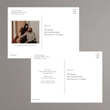 "Organic Florals" - Save the Dates in Porcelain by Susan Moyal - Back of Card