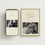 "rory" - Save the Dates in Olive by Ellen Schlegelmilch - Free Wedding Website