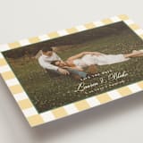 "Curved Frame" - Save the Dates in Citrine by Emily Betts - Detail