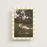 "Curved Frame" - Save the Dates in Citrine by Emily Betts - Front