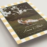 "Curved Frame" - Save the Dates in Citrine by Emily Betts - Detail