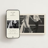 "Nonnette" - Save the Dates in Vanilla by Blustery August - Free Wedding Website