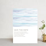 "Horizon" - Save the Dates in Light Cornflower by Dean Street - Front