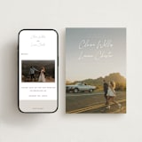 "Full Photo" - Save the Dates in Chiffon by Orasie - Free Wedding Website