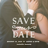 "XOXO" - Save the Dates in Snow by Carolyn MacLaren - Detail