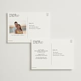 "Retro Movie Poster" - Save the Dates in Tangerine by bumble ink - Back of Card Options