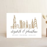 "Chicago Skyline" - Save the Dates in Gold Coast by Abby Munn - Front