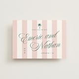 "Palm Stripes" - Save the Dates in Taffy by Susan Zinader - Front