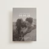 "Classic Big Date" - Save the Dates in Moonstone by Lucrecia Caporale - Front