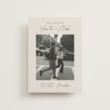 "Moment in Time" - Save the Dates in Eggshell by Paper Raven Co. - Front