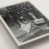 "Film" - Save the Dates in Toasted Marshmallow by Anna Elder - Detail