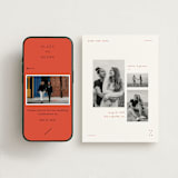 "Alaia" - Save the Dates in Verona Sunset by Blustery August - Free Wedding Website