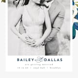 "Our Something Blue" - Save the Dates in Ocean by AK Graphics - Detail