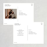 "brushed lettering" - Save the Dates in Linen by Kelly Schmidt - Back of Card