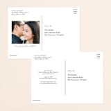 "Our Something Blue" - Save the Dates in Ocean by AK Graphics - Back of Card