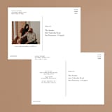 "Classic" - Save the Dates in Tuxedo by Lauren Chism - Back of Card