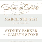 "Fashion District" - Save the Dates in Marble by Jill Means - Detail