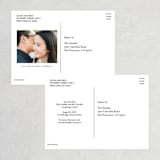"Scripted Ampersand" - Save the Dates in Midnight by Roxy Cervantes - Back of Card