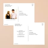 "Forever And" - Save the Dates in Black Tie by Kim Dietrich Elam - Back of Card