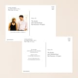 "Grande Botanique" - Save the Dates in Mist by Bonjour Paper - Back of Card