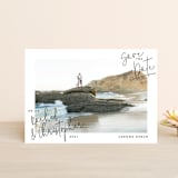 "hand-written" - Save the Dates in Ebony by Lindsay Stetson Thompson - Front
