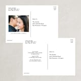 "Minimalist Abstract Sunset" - Save the Dates in Terracotta by Stephanie Given - Back of Card