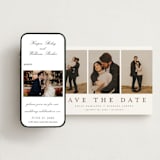 "Elegant Trio" - Save the Dates in Lace by Nicole Walsh - Free Wedding Website