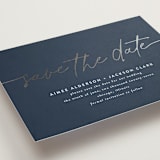 "At Last" - Save the Dates in Navy by Susan Asbill - Detail