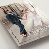 "Scalloped Border" - Save the Dates in Cloud by Kaydi Bishop - Detail