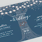 "Garden Lights" - Save the Dates in Navy by Hooray Creative - Detail